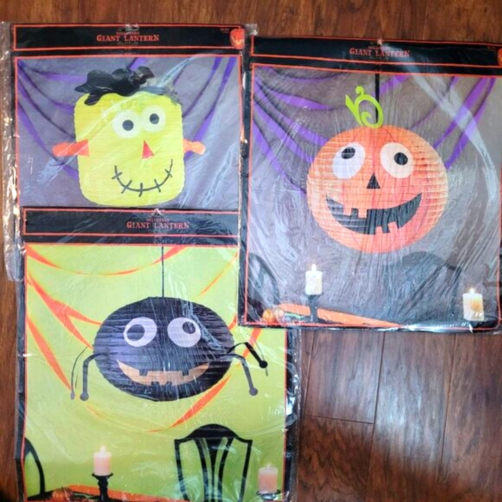 Halloween GIANT Paper Lanterns Set of 3